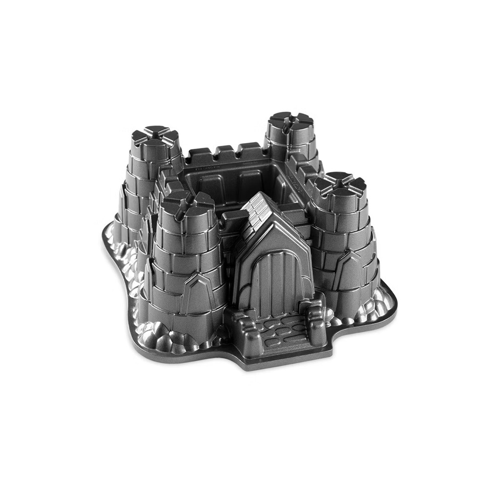 Nordic Ware Castle Bundt Baking Mold Birthday Cake Pan 10C Non-Stick Sandcastle